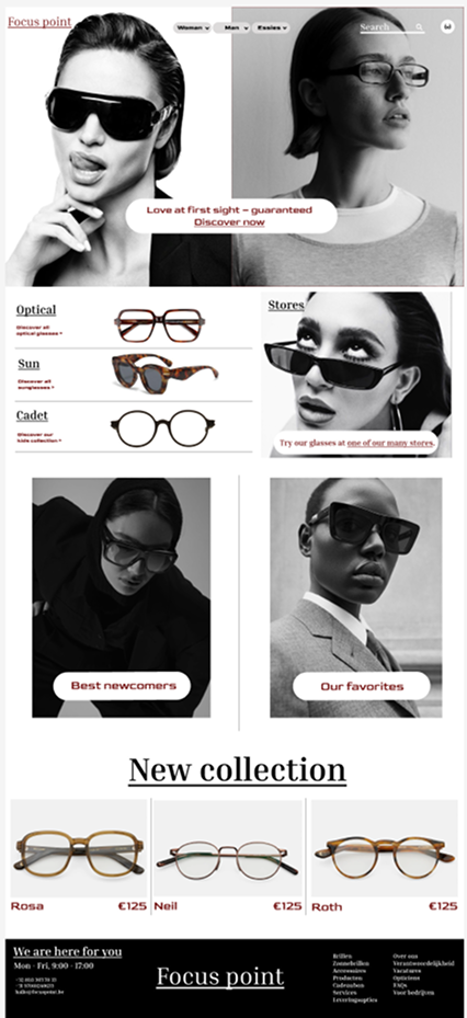 Brilen website. Figma